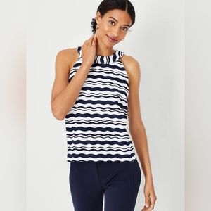 Ann Taylor Button Back Halter Top NWT